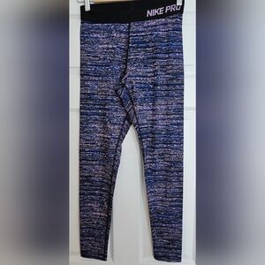 Nike Pro Dry Fit With Fleece Like Inside Leggings. Size M.